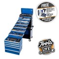 Kincrome P1708 - 245 Piece Metric & SAE 14 Drawer Evolution Workshop Tool Chest & Trolley