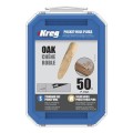 KREG P-OAK- Oak Solid-Wood Pocket-Hole Plugs Pack of 50