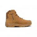 Mack MK0FORCEZHHF080 - Force Zip-up Safety Boots In Honey Size 8