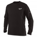 Milwaukee 415B-2X - WORKSKIN Size 2XL Light Long Sleeve Black Shirt 