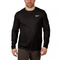 Milwaukee 415B-2X - WORKSKIN Size 2XL Light Long Sleeve Black Shirt 