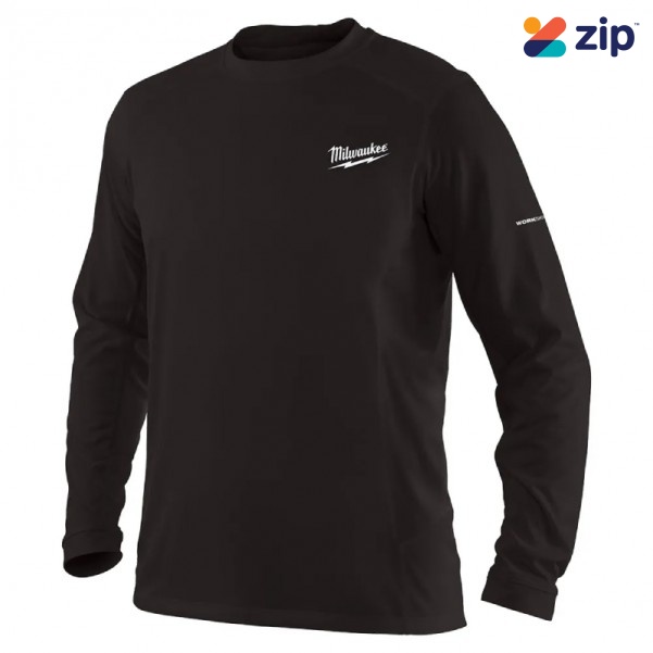 Milwaukee 415B-M - WORKSKIN Size M Light Long Sleeve Black Shirt 