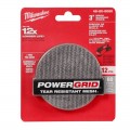 Milwaukee 48806080 - 12-Pack 75mm (3") 80 Grit POWERGRID H&L Mesh Sanding Discs & Pad Saver