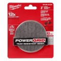 Milwaukee 48806120 - 12-Pack 75mm (3") 120 Grit POWERGRID H&L Mesh Sanding Discs & Pad Saver