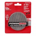 Milwaukee 48806220 - 12-Pack 75mm (3") 220 Grit POWERGRID H&L Mesh Sanding Discs & Pad Saver