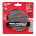 Milwaukee 48806405 - 12-Pack 75mm (3") Assorted Grit Set POWERGRID H&L Mesh Sanding Discs & Pad Saver