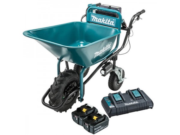 Makita DCU180PT2B 36V 2 x 18V 5.0Ah Cordless Brushless Wheelbarrow Bucket Kit