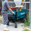 Makita DCU605Z - 36V (18V x 2) Li-ion Cordless Brushless Wheelbarrow With Flat Bucket - Skin