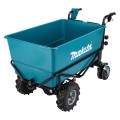 Makita DCU605Z - 36V (18V x 2) Li-ion Cordless Brushless Wheelbarrow With Flat Bucket - Skin