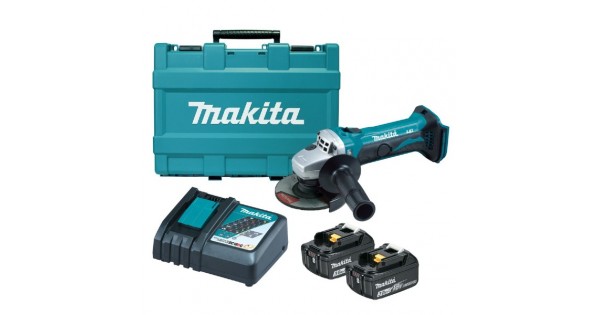 Makita DGA452RFE 18V Cordless 115mm Angle Grinder Combo Kit