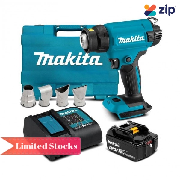 Makita DHG181ST - 18V 5.0Ah Li-Ion Cordless Heat Gun Combo Kit