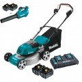 Makita DLM464PG2 - 36V (18Vx2) 6.0Ah 460mm 18” Cordless Brushless Lawn Mower Kit