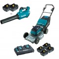 Makita DLM537PT4X - 18Vx2 5.0Ah 534mm (21") Cordless Brushless Aluminium Deck Self-Propelled Lawn Mower Kit