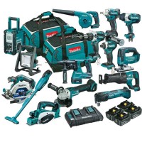 Makita DLX1509TX1 18V 5.0Ah Li-ion Cordless 15pce Combo Kit Including  Brushless