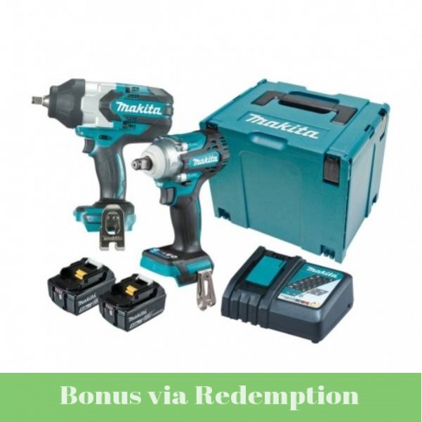 Makita DLX2371TJ - 18V 5.0Ah 2 Piece Brushless Combo Kit