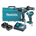 Makita DLX2412T - 18V 5.0Ah Li-Ion Brushless 2 Piece Combo Kit