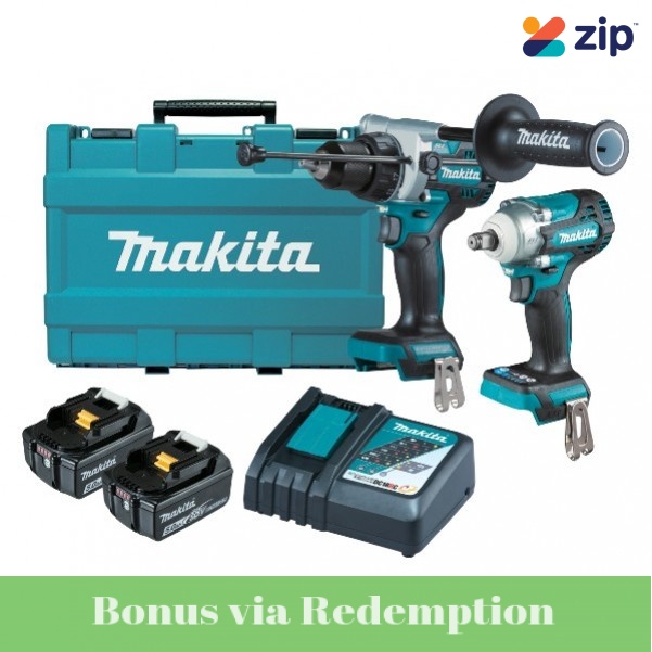 Makita DLX2419T - 18V 5.0Ah Li-Ion Brushless 2 Piece Combo Kit