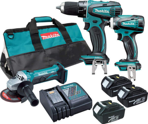 Makita DLX3027X - 18V Cordlesss 3 Piece Combo Kit