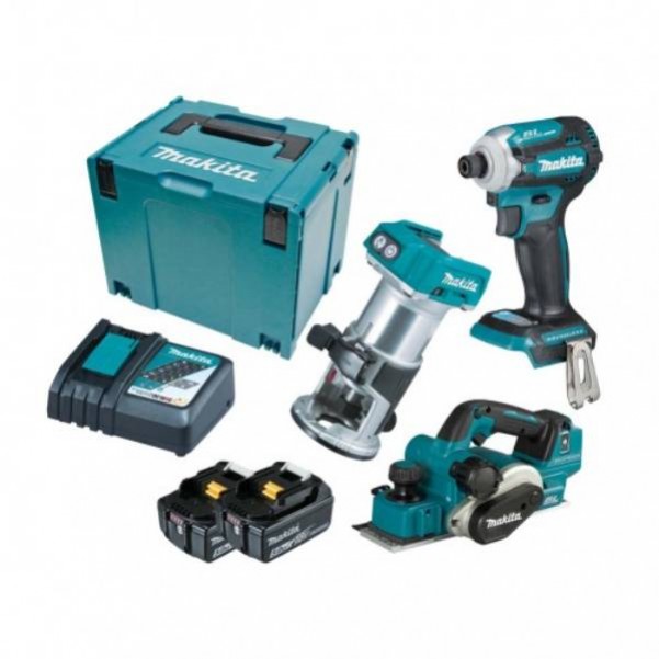 Makita DLX3134TJ - 18V 5.0Ah Cordless Brushless 3 Piece Combo Kit