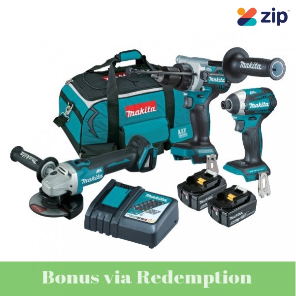 Makita DLX3149TX1 - 18V 5.0Ah Li-Ion Brushless 3 Piece Combo Kit