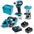 Makita DLX3162TJ - 18V 2 x 5.0Ah Cordless Brushless 3 Piece Combo Kit