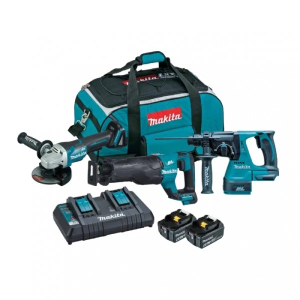 Makita DLX3185GX1 - 18V 6.0Ah Brushless Cordless 3 Piece Combo Kit