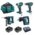 Makita DLX4110T - 18V 5.0Ah Cordless Brushless 4 Piece Sub Compact Combo Kit