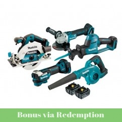 Makita DLX5097T - 18V 5.0Ah Cordless Brushless 5 Piece Combo Kit