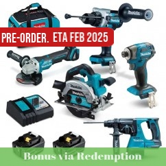 Makita DLX5101TX1 - 18V 5.0Ah Li-Ion Brushless 5 Piece Combo Kit