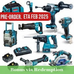 Makita DLX8059GX1 - 18V 2x6.0Ah LXT Cordless Brushless 8 Piece Combo Kit