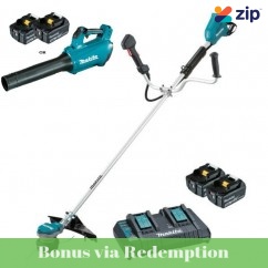 Makita DUR368APT2 - 36V (18Vx2) Cordless Brushless U Handle Line Trimmer Kit