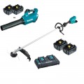 Makita DUR369LPG2 - 36V (18V x 2) 6.0Ah Brushless Loop Handle Line Trimmer Kit