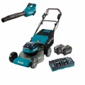 Makita LM002GL201 - 40V Max 8.0Ah Li-ion Cordless Brushless 534mm (21") Lawn Mower Combo Kit