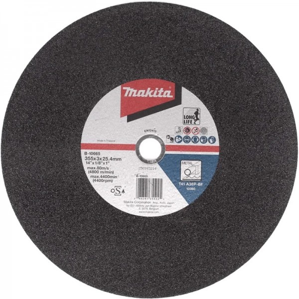 Makita B-10665 - 355mm x 3mm x 25.4mm Cutting Disc Metal Cut off Wheel