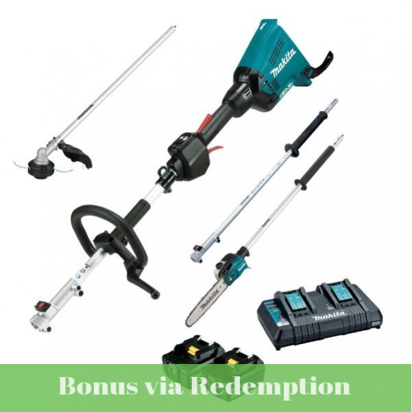 Makita DUX60PSPT2-B - 18Vx2 Brushless Cordless Multi-Function Power Head w/ Pole Saw Attachment Kit