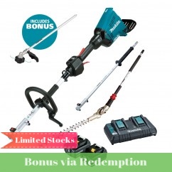 Makita DUX60PHPT2-B - 36V (18V x 2) 5.0Ah Li-Ion Cordless Brushless Multi Function Power Head Combo Kit with Attachments