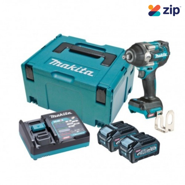 Makita TW007GM201 - 40V 4.0Ah Max XGT Cordless Brushless 1/2" Mid-Torque Impact Wrench Kit