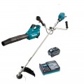 Makita UR006GT102 - 40V Max 5.0Ah Brushless U-Handle Line Trimmer Kit