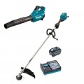 Makita UR007GT101 - 40V Max 5.0Ah Brushless Loop Handle Line Trimmer Kit