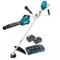 Makita UR012GT201 - 80V (40Vx2) 5.2Ahx2 Max XGT Cordless Brushless U-Handle Brushcutter Combo Kit