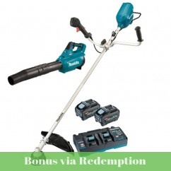 Makita UR012GT201 - 80V (40Vx2) 5.2Ahx2 Max XGT Cordless Brushless U-Handle Brushcutter Combo Kit