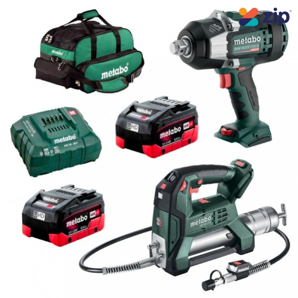 Metabo MET18MX2SB2HD5.5HE - 18V 5.5Ah Li-ion Cordless Brushless 2pce Combo Kit AU68205650