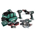 Metabo MX3SB2HD5.5CK - 3 Pieces 18V 5.5Ah Cordless Brushless Combo Kit AU68306955 