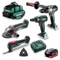 Metabo MET18BL4SB1HD5.5HN (AU68403700) - 4 Piece 18V Brushless Combo Kit