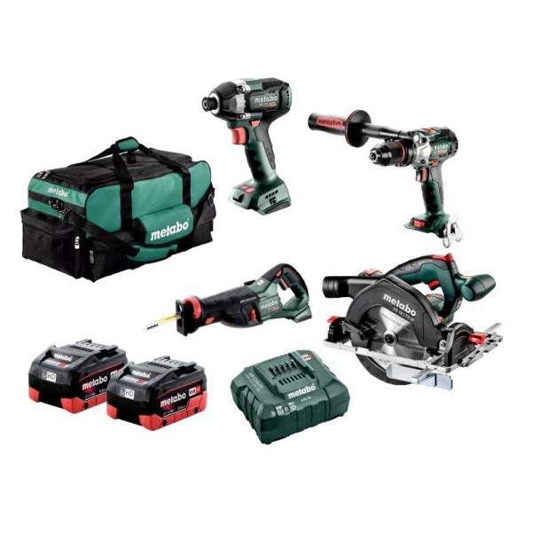 Metabo METBL4LB2HD5.5HU (AU68409800) - 18V 5.5Ah Brushless Cordless 4 Pce Combo Kit