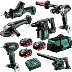 Metabo MET18MX6LB3HD5.5EW (AU68600950) - 18V 5.5Ah Brushless Cordless 6 Pce Combo Kit