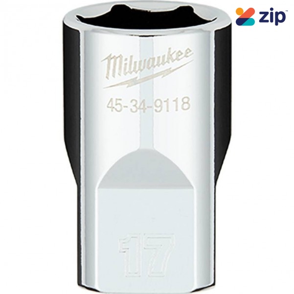 Milwaukee 45349118 - 1/2" Drive 17mm Metric 6 Point Socket