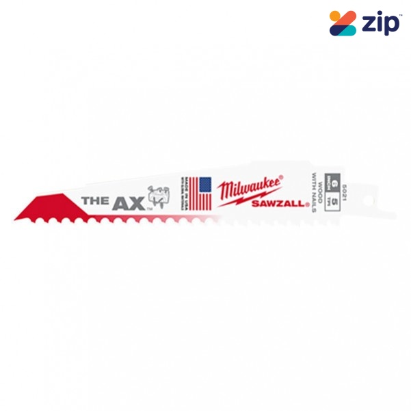 Milwaukee 48005021 - 150mm 5 TPI The Ax SAWZALL Blade (5 Pack)