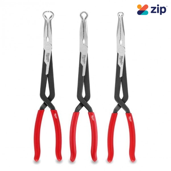 Milwaukee 48226563 - 3pce Long Reach Hose Grip Pliers Set