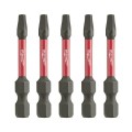 Milwaukee 48324606 - 5 Pack #2 50mm (2") SHOCKWAVE™ Square Recess Power Bit 